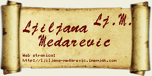 Ljiljana Medarević vizit kartica